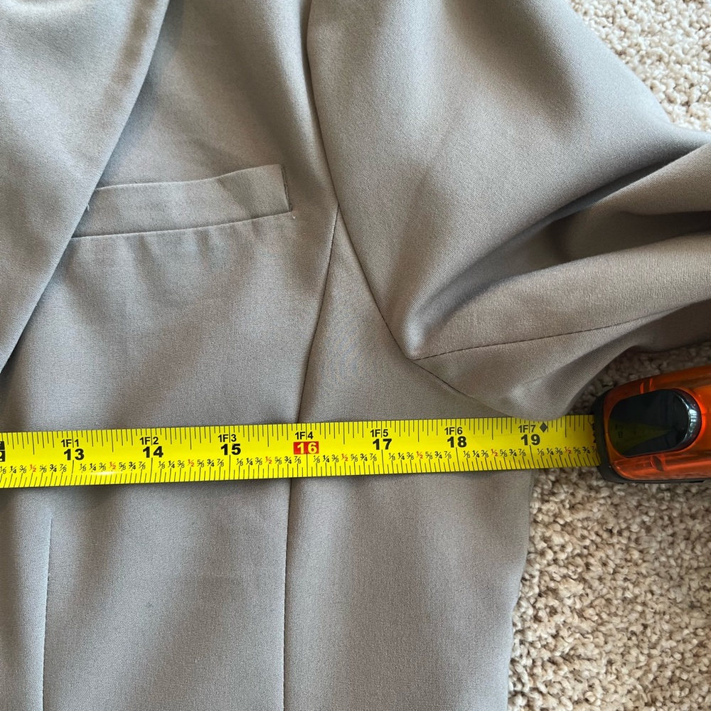 Apt. 9 Grey Single Button Lined Blazer - image 7
